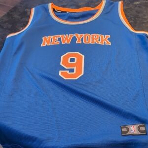 Fanatics Blue and Orange Basketball Jersey